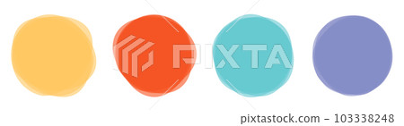 Color blob banner vector illustration isolated on white Color blob banner vector illustration isolated on white 103338248