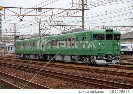 113 series 5300 series trial train running on the Tokaido Line 113 series 5300 series trial train running on the Tokaido Line 103339835