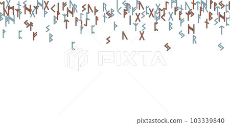 Seamless pattern with magic rune symbols Seamless pattern with magic rune symbols 103339840