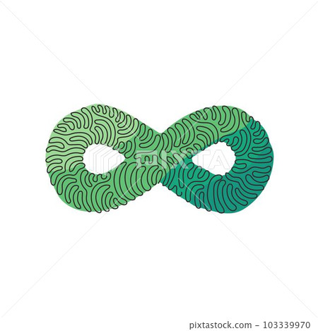 Single continuous line drawing infinity logo creative concept. Style infinity sign and lettering. Elements on black rough paper. Gradient graphic design. Swirl curl style. Dynamic one line draw vector Single continuous line drawing infinity logo creative concept. Style infinity sign and lettering. Elements on black rough paper. Gradient graphic design. Swirl curl style. Dynamic one line draw vector 103339970