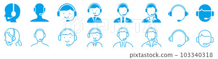 help desk, help-desk, icon 103340318