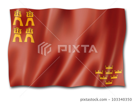 Murcia province flag, Spain 103340350