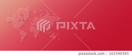 Illustration of a world map made of stars on a pink background. Horizontal banner Illustration of a world map made of stars on a pink background. Horizontal banner 103340365