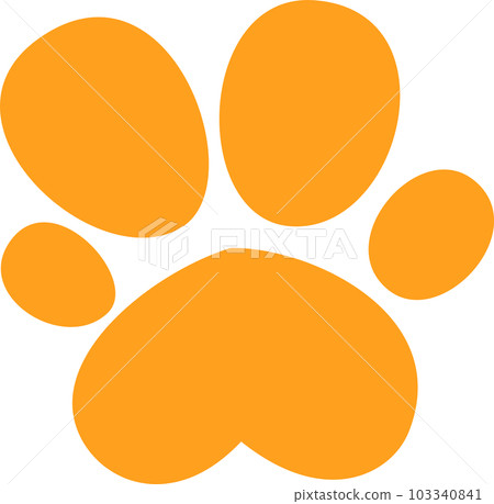 橙色的狗腳印 103340841