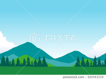 mountain and tree view 103341514