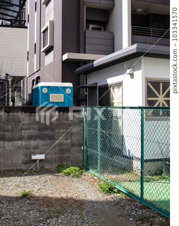 Block walls and fences in residential areas Block walls and fences in residential areas 103341570