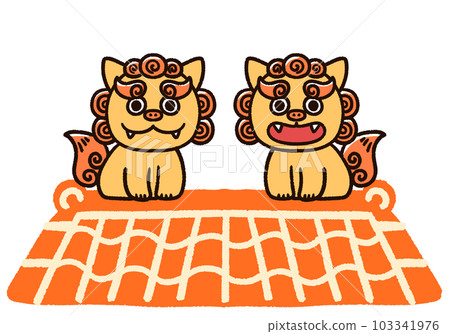 屋頂上可愛的風獅爺 屋頂上可愛的風獅爺 103341976