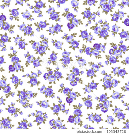 Liberty style cute rose seamless pattern, Liberty style cute rose seamless pattern, 103342728