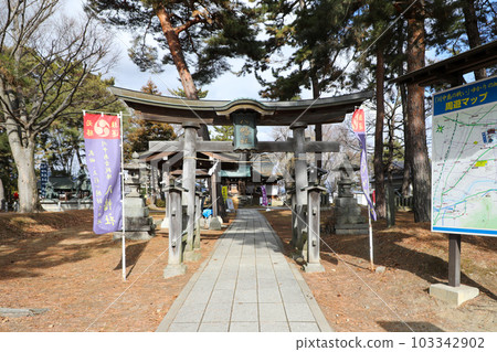 長野縣 長野市 冬季八幡神社 103342902