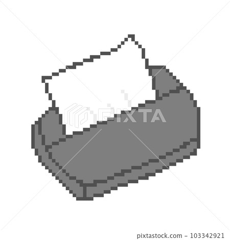 Pixel art_pocket tissue (black) 103342921