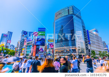 日本的東京城市景觀沒有人......我們來了!幾乎每個人都沒有口罩......澀谷是電暈前的場景......初夏= 5月17日 日本的東京城市景觀沒有人......我們來了!幾乎每個人都沒有口罩......澀谷是電暈前的場景......初夏= 5月17日 103343170
