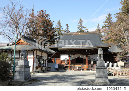 Nagano Prefecture Nagano City Winter Shozan Shrine Nagano Prefecture Nagano City Winter Shozan Shrine 103343245