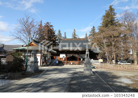 Nagano Prefecture Nagano City Winter Shozan Shrine Nagano Prefecture Nagano City Winter Shozan Shrine 103343248