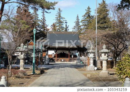 Nagano Prefecture Nagano City Winter Shozan Shrine Nagano Prefecture Nagano City Winter Shozan Shrine 103343259