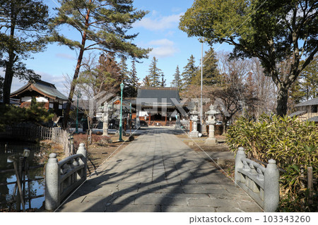 Nagano Prefecture Nagano City Winter Shozan Shrine Nagano Prefecture Nagano City Winter Shozan Shrine 103343260