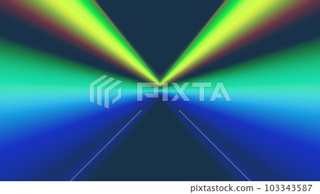 Rainbow-colored light that gathers in the center Rainbow-colored light that gathers in the center 103343587