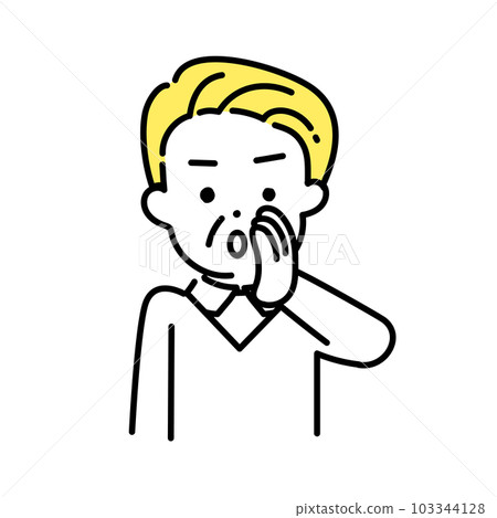 Illustration series of cute people _ Senior man _ Secret story Illustration series of cute people _ Senior man _ Secret story 103344128