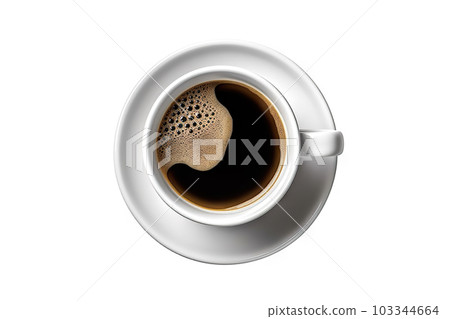 Enjoying the Perfect Cup of Coffee Isolated Coffee Cup on White Background. created with Generative AI Enjoying the Perfect Cup of Coffee Isolated Coffee Cup on White Background. created with Generative AI 103344664