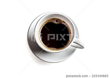 Enjoying the Perfect Cup of Coffee Isolated Coffee Cup on White Background. created with Generative AI Enjoying the Perfect Cup of Coffee Isolated Coffee Cup on White Background. created with Generative AI 103344665