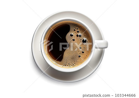 Enjoying the Perfect Cup of Coffee Isolated Coffee Cup on White Background. created with Generative AI Enjoying the Perfect Cup of Coffee Isolated Coffee Cup on White Background. created with Generative AI 103344666