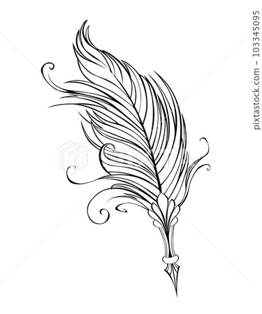 Contour feather pen Contour feather pen 103345095