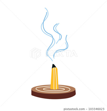 Palo santo holy wood tree, burning stick, cartoon style. Concept of smudging, relaxation and aromatherapy. Trendy modern vector illustration Palo santo holy wood tree, burning stick, cartoon style. Concept of smudging, relaxation and aromatherapy. Trendy modern vector illustration 103346023