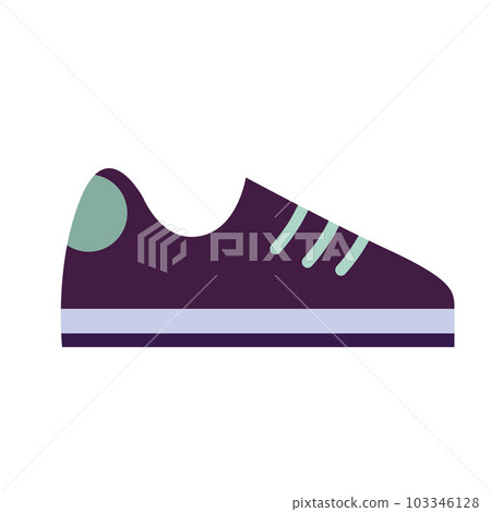 Sneakers, running shoes, cartoon style. Trendy modern vector illustration isolated on white background, hand drawn, flat 103346128
