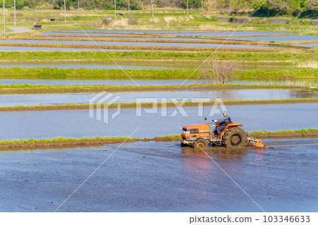Rice planting plowing spring tractor handle 103346633