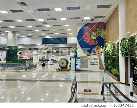 Arrival floor at Gimpo International Airport, Seoul, South Korea 103347436