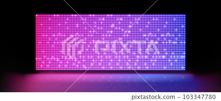 Realistic LED screen on stage 103347780