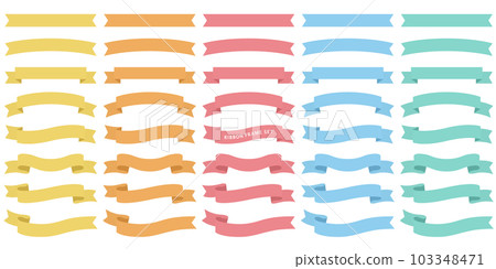 Set of simple ribbon frames Set of simple ribbon frames 103348471