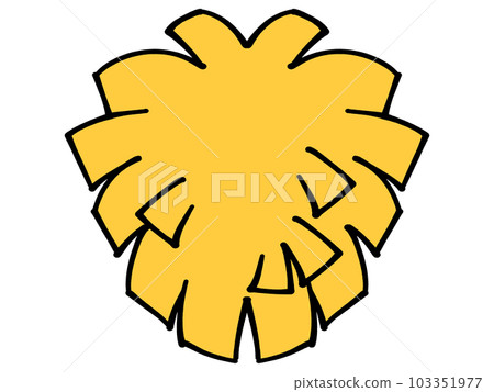 Cheerleading yellow pompom illustration material Cheerleading yellow pompom illustration material 103351977