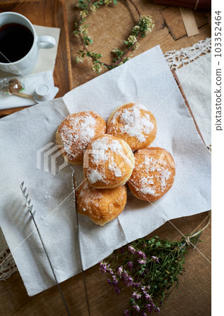 freshly fried malasada 103352464