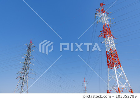 Power transmission lines, an important social infrastructure (energy image) Power transmission lines, an important social infrastructure (energy image) 103352799