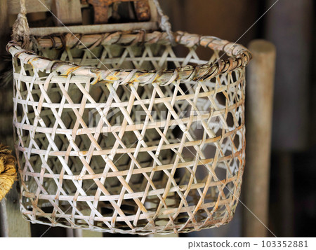 Handmade crafts and bamboo baskets 103352881