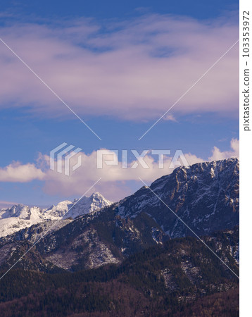Polish Tatras in winter. Zakopane, High Tatras, Poland 103353972