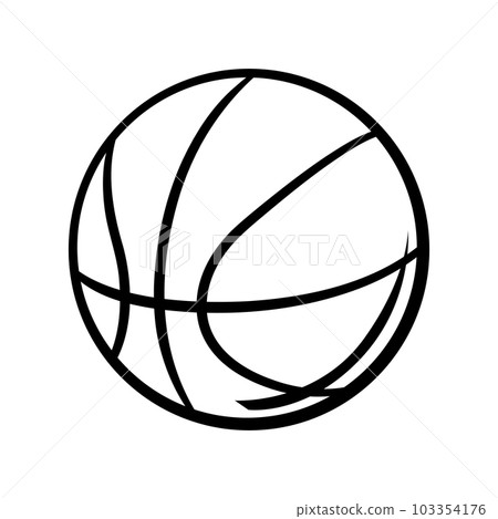 Basketball ball illustration. Sport club item or symbol. Basketball ball illustration. Sport club item or symbol. 103354176