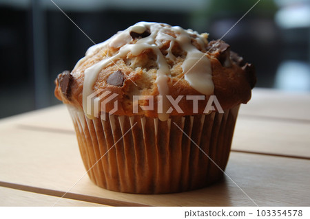 Muffins with blueberry on table Muffins with blueberry on table 103354578