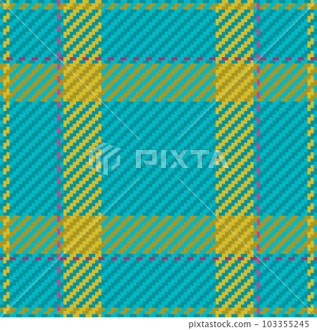 Seamless pattern of scottish tartan plaid. Repeatable background with check fabric texture. Vector backdrop striped textile print. 103355245