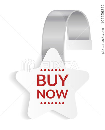 Promotional wobbler mockup. Benefit tag hang on wall. Supermarket promotion pointing wobbler. Vector announcement promotion sale Promotional wobbler mockup. Benefit tag hang on wall. Supermarket promotion pointing wobbler. Vector announcement promotion sale 103356232