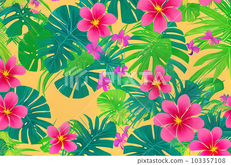 Jungle backdrop fruit floral vintage drawing. Jungle backdrop fruit floral vintage drawing. 103357108