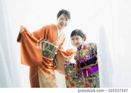 Parent and child kimono photo studio Shichigosan 103357397