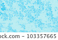 Delicate light background in blue tones with a floral pattern 103357665