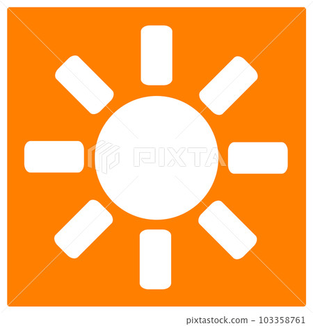 Weather forecast "sunny" icon. sun mark. 103358761