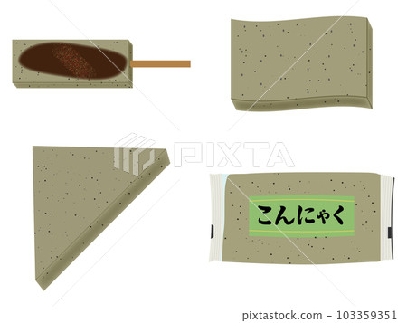 Dengaku and konnyaku illustration set (no main line) 103359351