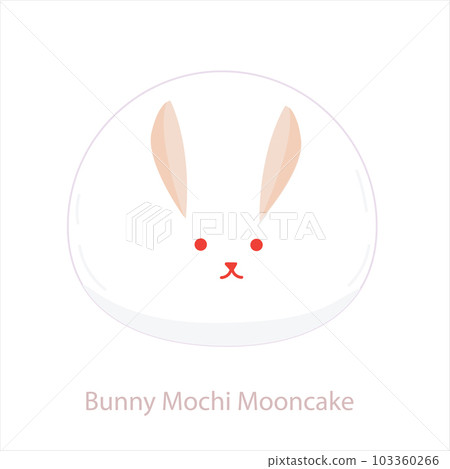Bunny Mochi Mooncake. Mochi pastry japanese food Bunny Mochi Mooncake. Mochi pastry japanese food 103360266