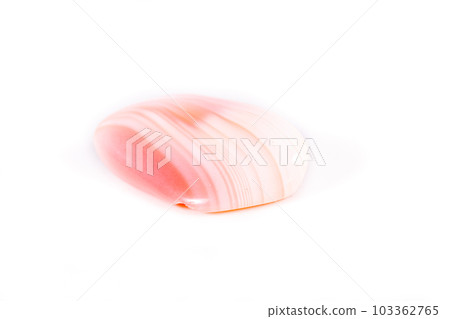 Macro mineral agate of Madagascar against white background Macro mineral agate of Madagascar against white background 103362765