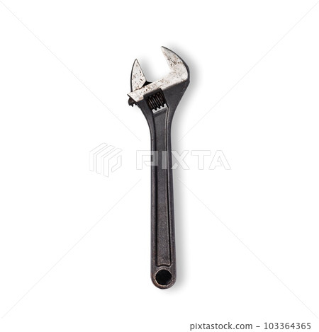 Close Up of an Spanner wrench isolated on a transparent background. A wrench or spanner is a tool used to provide grip. PNG. Close Up of an Spanner wrench isolated on a transparent background. A wrench or spanner is a tool used to provide grip. PNG. 103364365