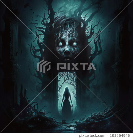 Nightmare, horror, nightmare. Generative AI 103364946