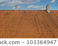 A house with a old tiled roof 103364947